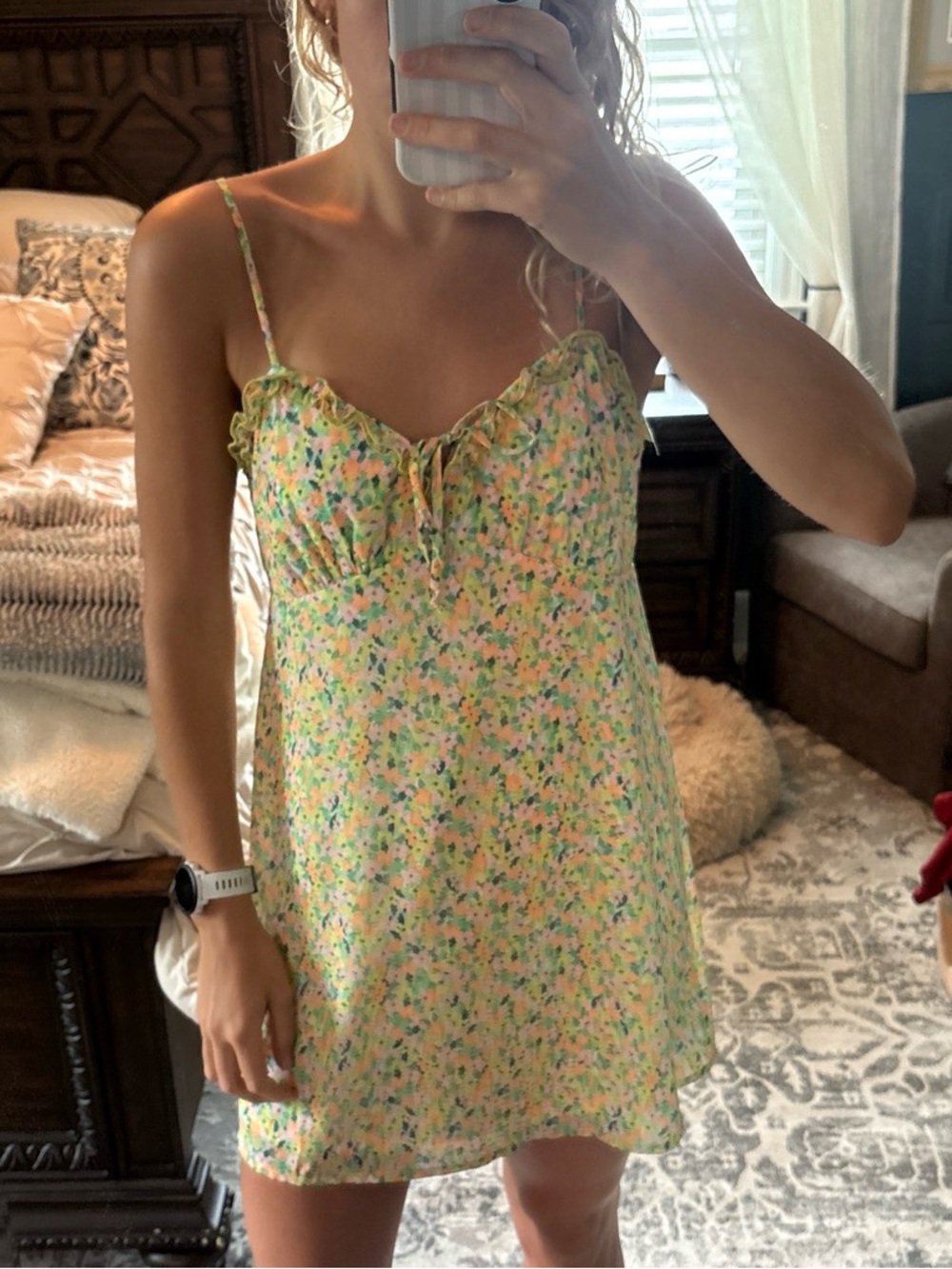 Floral mini dress